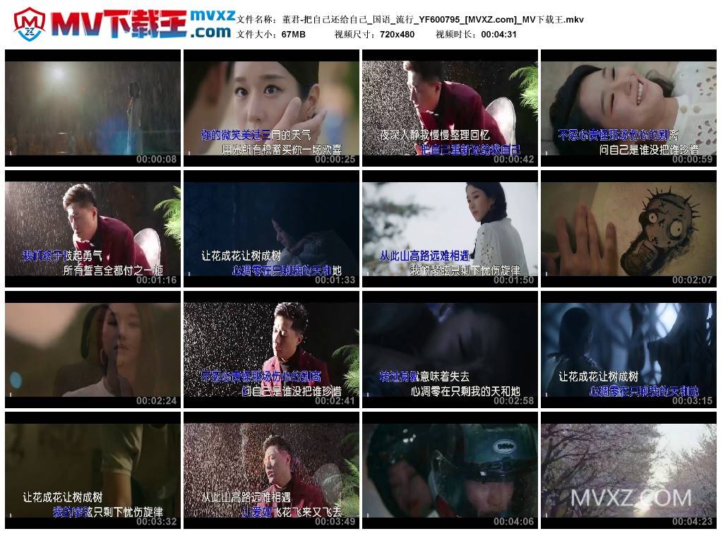 董君-把自己还给自己_国语_流行_YF600795